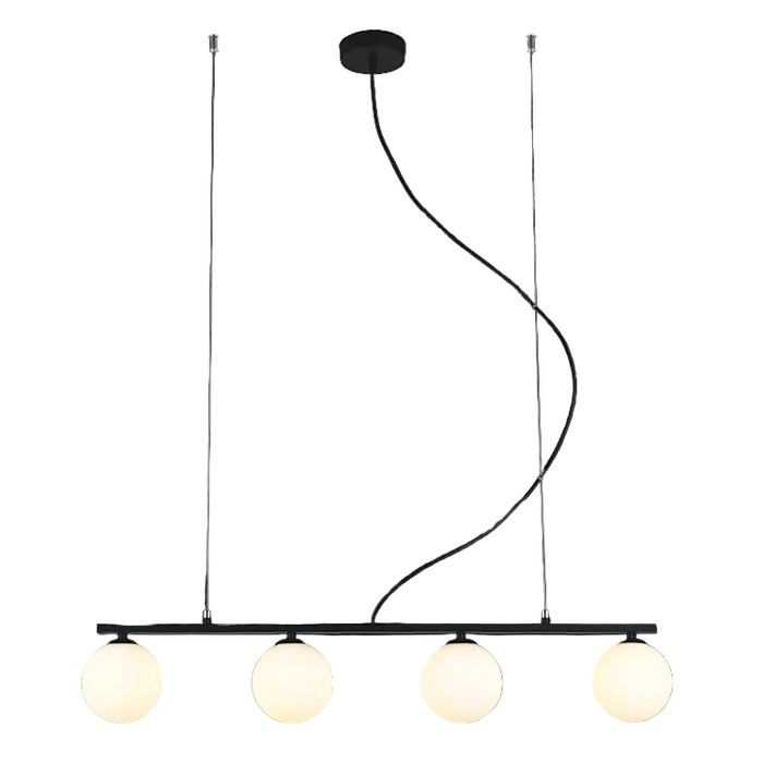 Linear 4 Light Pendant Black