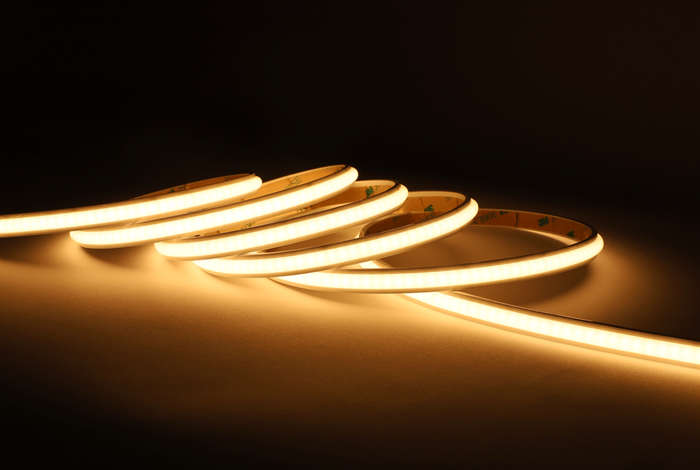 Warm White LED Dotless Strip Light Flexi 24V IP20
