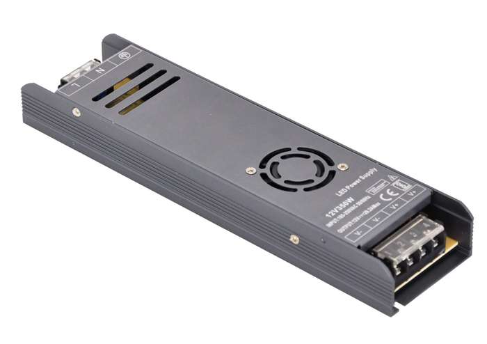 LED Power Supply - 24Vdc 350W  - Surge Protected / Slim Design