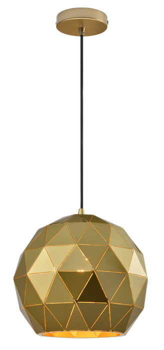 Gold Laser Cut Pendant Light Medium