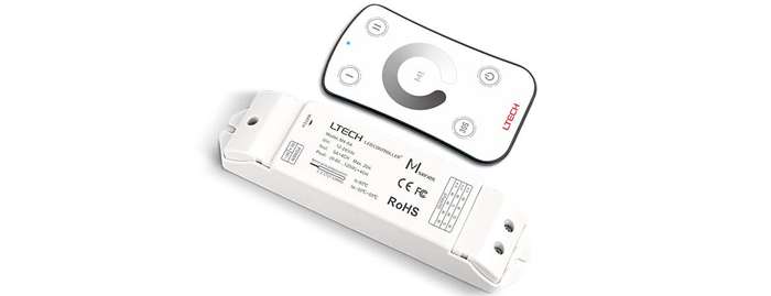 LED Strip Light - M4 RF Receiver 20A with M1 RF Remote Control