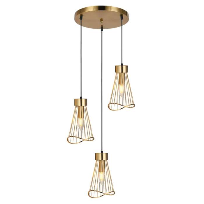 Sensu Cluster Gold Pendant Light