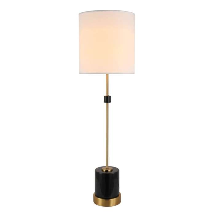 Venecia Black & Gold Marble Table Lamp