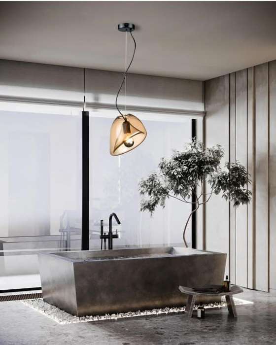 Arum Lily Glass Pendant Light