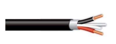 1.5mmÂ² x 2 Core + Earth Black Surfix Cable â 10m Roll