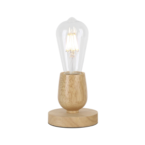 Brightstar Wood Metal Table Lamp Compact Design
