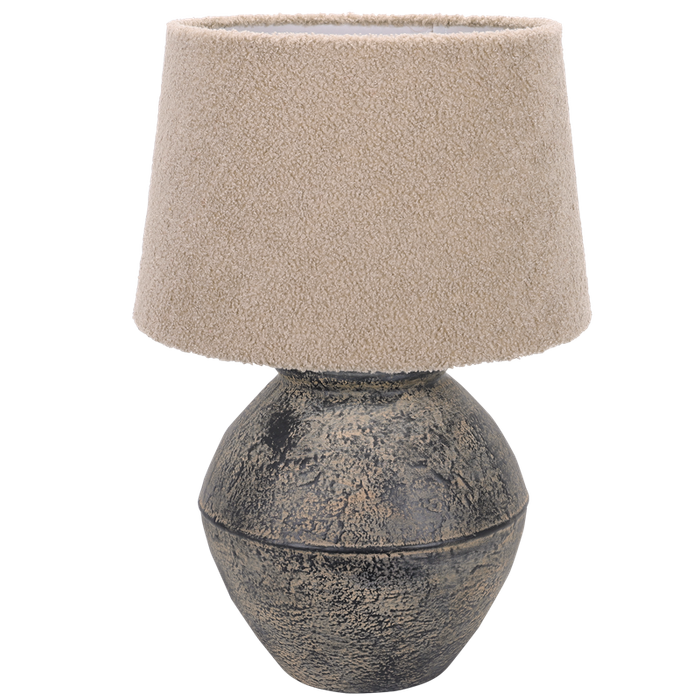 Burnt Amber Large Ceramic Table Lamp