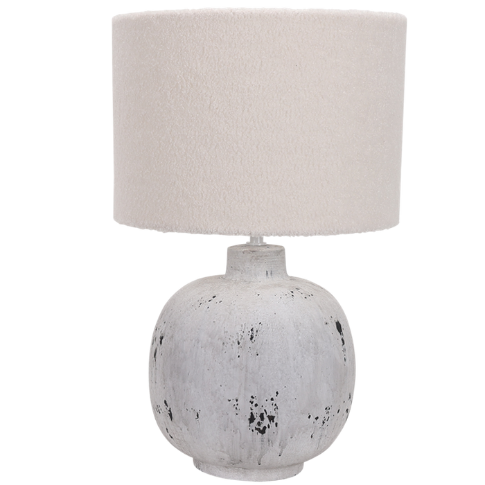 Grey Stone Large Ceramic Table Lamp