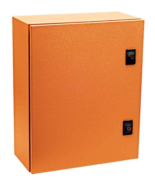 Steel Orange Electrical Enclosure - 250x200x140mm