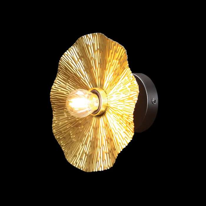 Sophie Gold and Black Wall Light