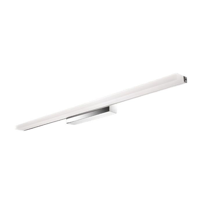 Chrome LED Bathroom Wall Light - IP44 Frosted Acrylic