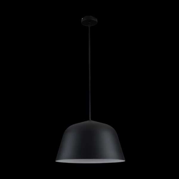 Cupcake Matt Black Pendant Light