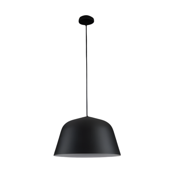 Cupcake Matt Black Pendant Light