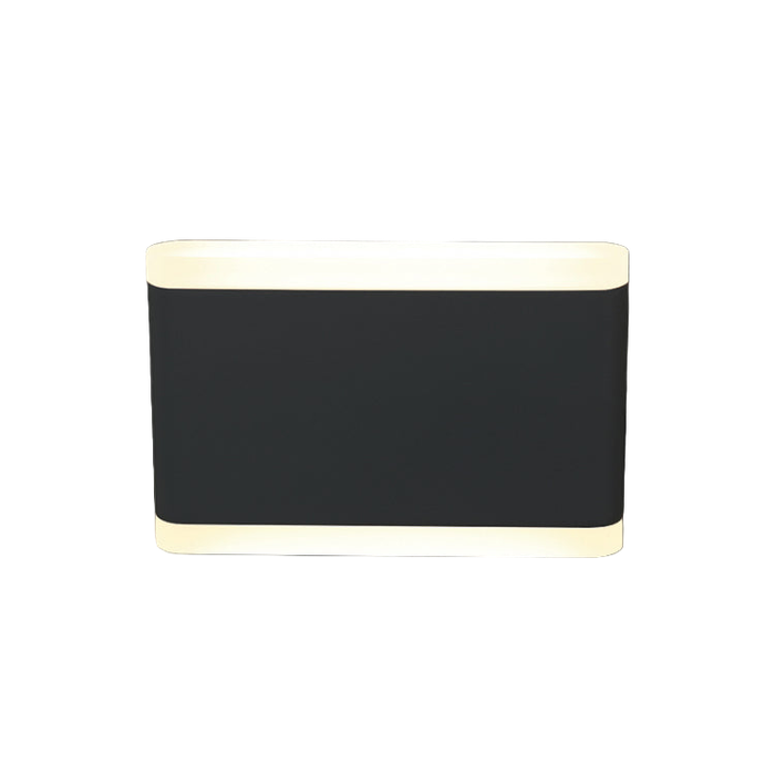Matt Black LED Outdoor Wall Light IP54
