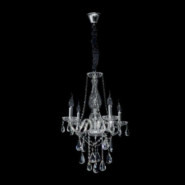 Clear Crystal 4 Arm Chandelier