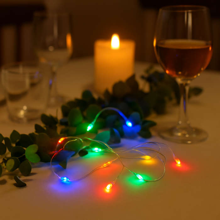 Multicolour LED Fairy Light Chain - Battery Operated