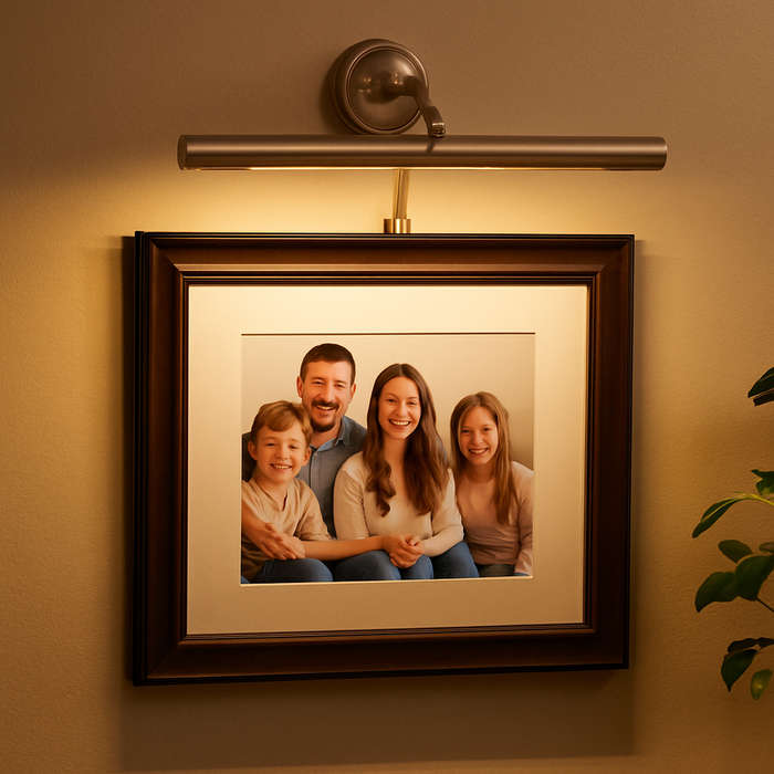 Satin Nickel Picture Wall Light