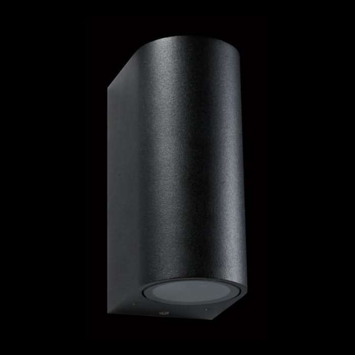 Emma Matt Black Outdoor Wall Light IP44 Up & Down Lighting