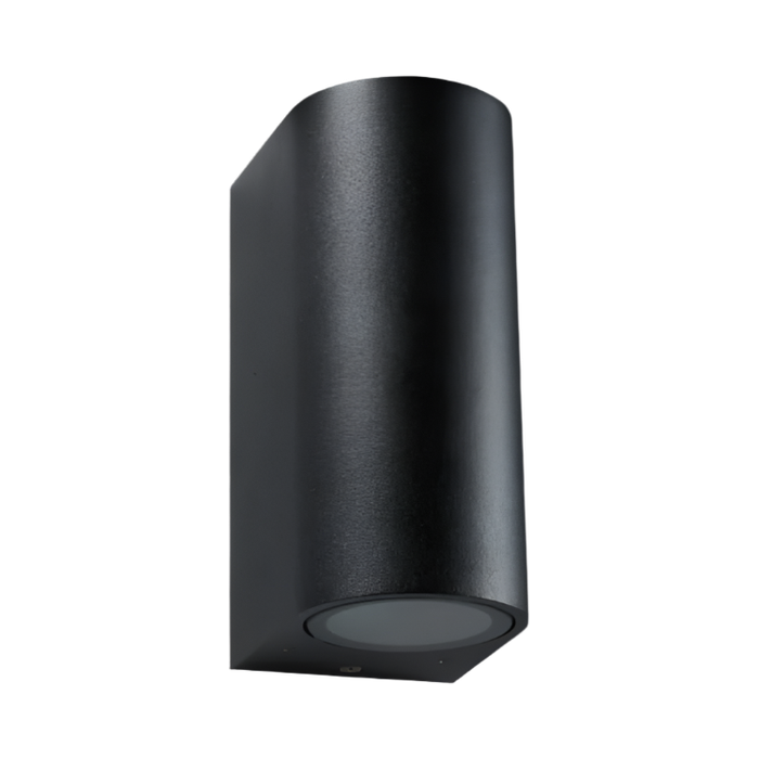Emma Matt Black Outdoor Wall Light IP44 Up & Down Lighting
