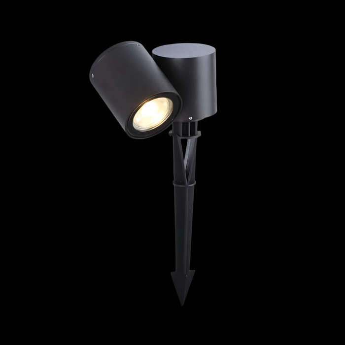Matt Black Adjustable Spike Light IP54