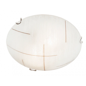 Small Frosted Patterned Glass Ceiling Light
