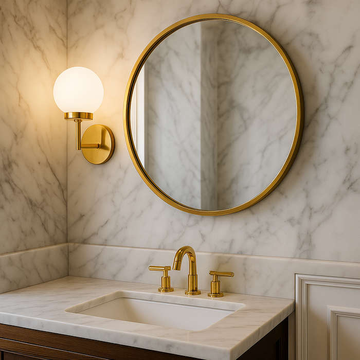 Spazio Pearl Gold LED Indoor Wall Light