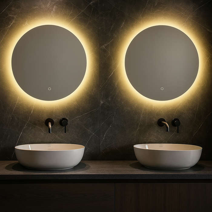 Como Large Frameless LED Mirror - Backlit