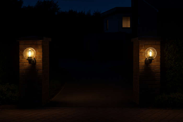 Clear PVC Wall Light - Globe