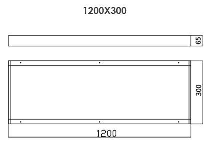 LED Surface Mounted Backlit-Panel Frames