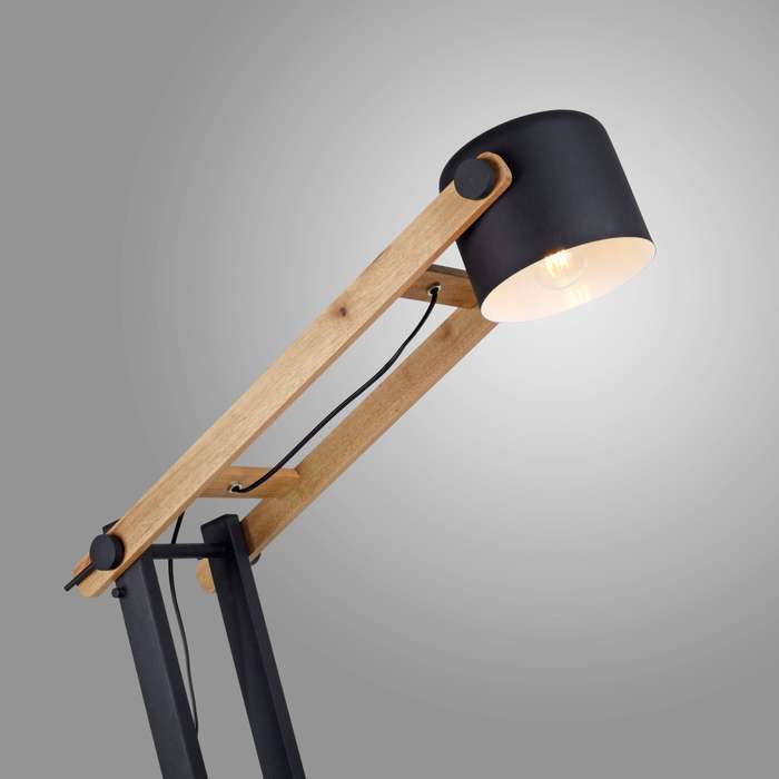Reach Metal & Wooden Floor Lamp