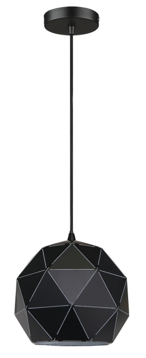 Black Laser Cut Pendant Light Small