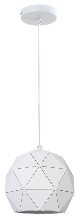 White Laser Cut Pendant Light Small