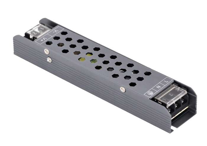 LED Power Supply - 12Vdc 60W - Surge Protected / Slim Design