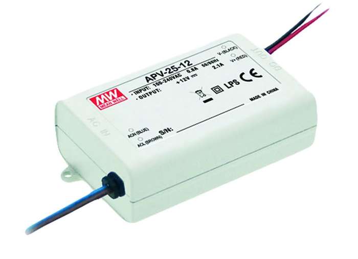 LED Power Supply - Meanwell 12VDC 12W / 16W / 25W / 35W