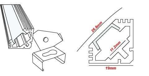 LED Extrusion - A7 Profile (2m)