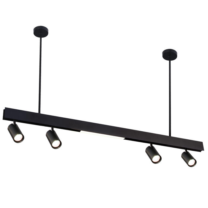 Magnetic Track Light Black LED Pendant