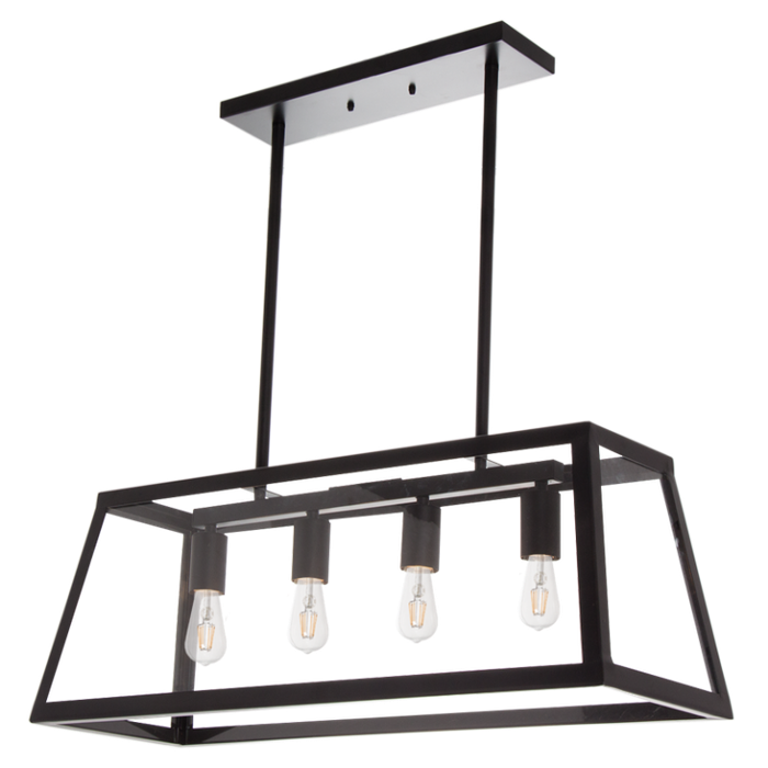 Black 4 Light Pendant
