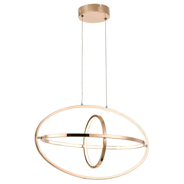 French Gold Aluminium LED Pendant