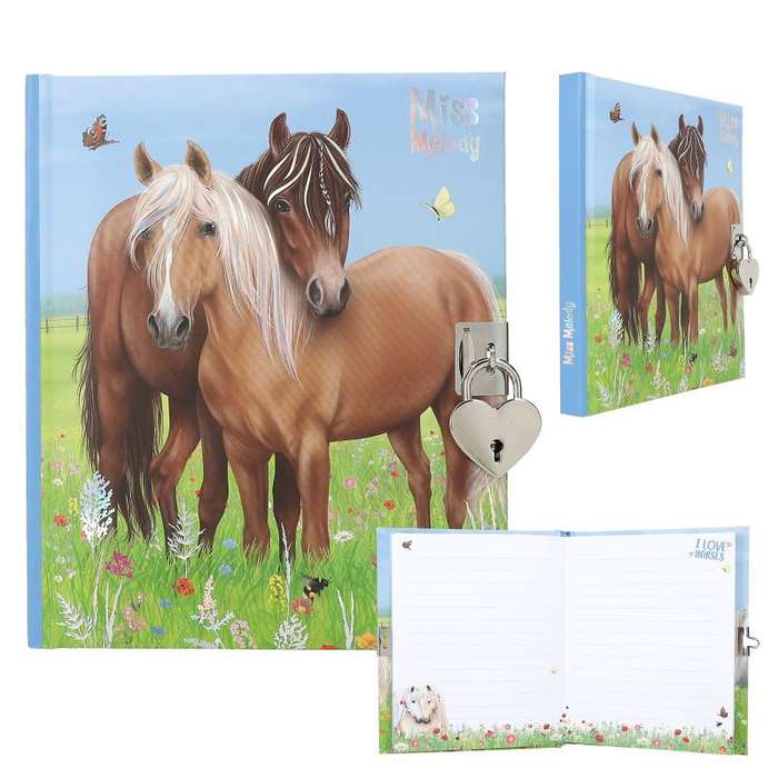 Miss Melody Diary Heartlock & Key (Horses)
