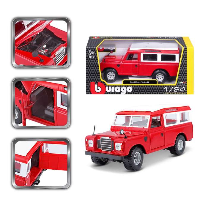 Land Rover Series II Red & White (scale 1 : 24)
