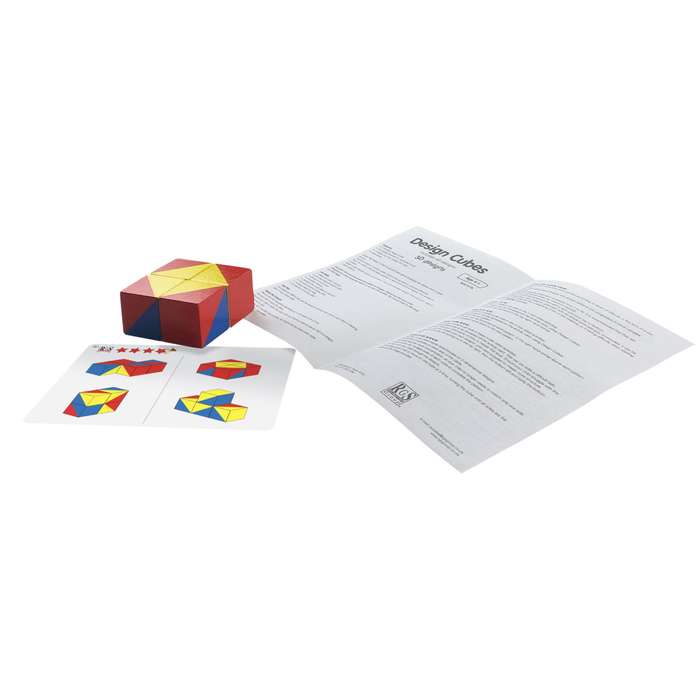 Design Cubes Wooden 4pc (60 x designs)(Logic Cubes)