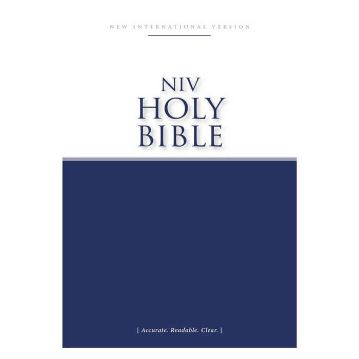 NIV Economy Bible (Holy Bible) (white & blue)