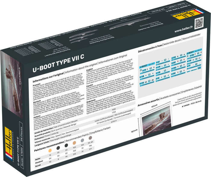 U-Boot Type VII C 1935 (scale 1 : 400) (Heller)