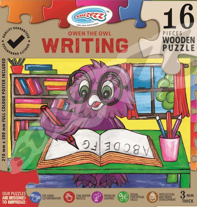 Puzzle 16pc Owen The Owl Writing