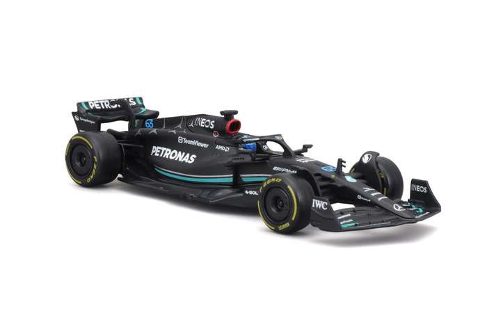 Mercedes AMG F1 W14 2023 #63 with Hat (scale 1 : 43)