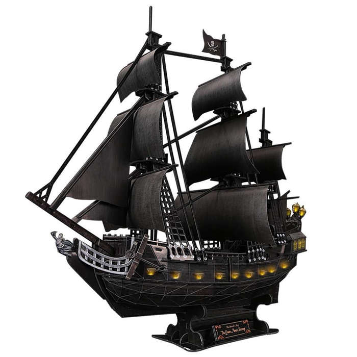 Puzzle 3D Queen Anne's Revenge 293pc with LED