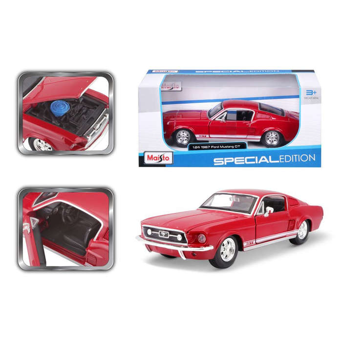 Ford Mustang GT 1967 (scale 1 : 24) (Red)