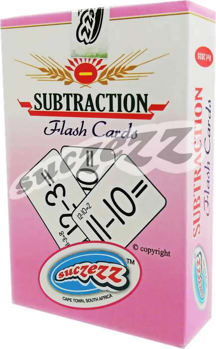 Subtraction Flash Cards