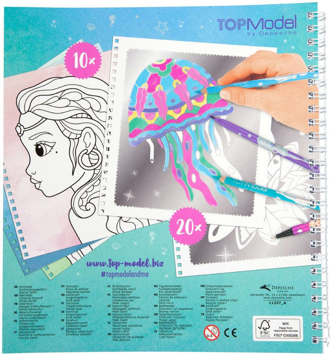 Fantasy Model Colouring Book - Silver Art