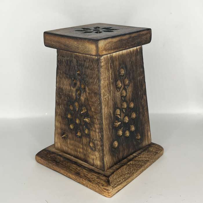 Assorted Ornate Wooden Tower Incense Holders